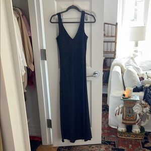 Black Maxi polka dot Zara Dress